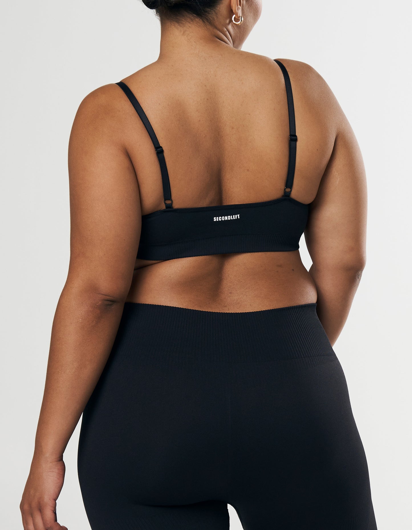 Seamless Base Bralette - Black