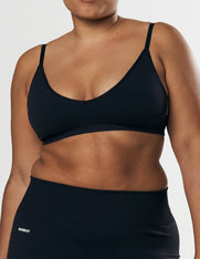 Seamless Base Bralette - Black