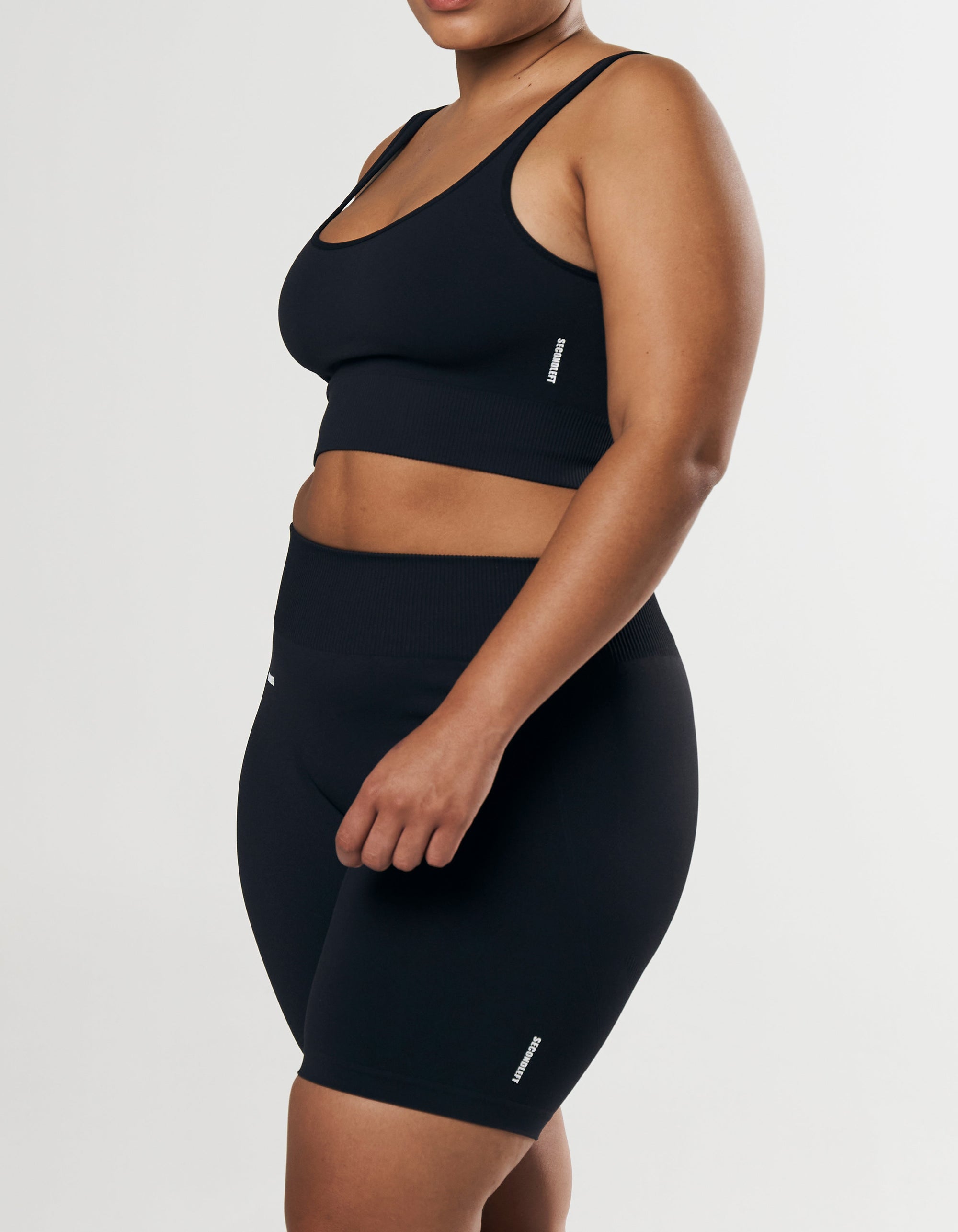 SL Seamless Low back Crop - Black